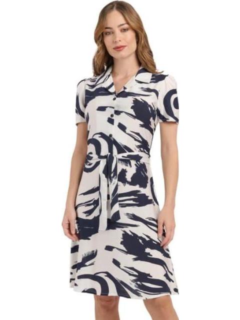 VESTIDO DAMA CONTEMPORANEA AZUL MARINO YAELI FASHION