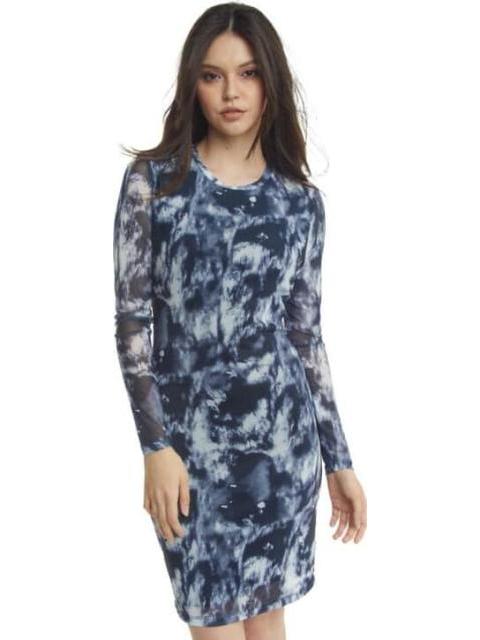 VESTIDO MESH MANGA LARGA NEGRO HOLLY LAND