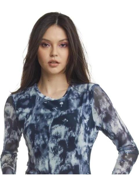 VESTIDO MESH MANGA LARGA NEGRO HOLLY LAND