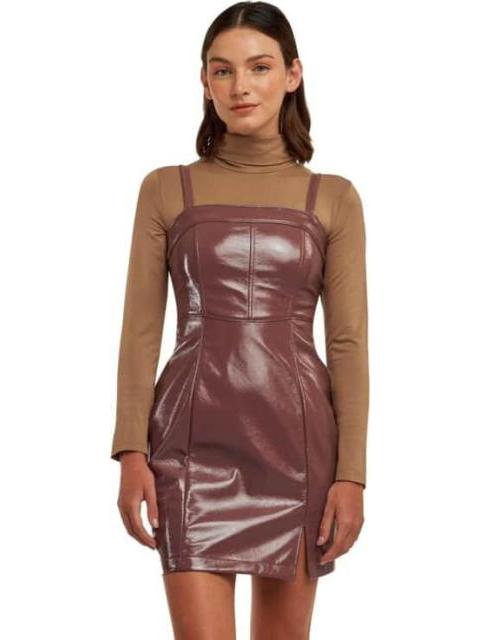 VESTIDO EFECTO PIEL ROSA HOLLY LAND