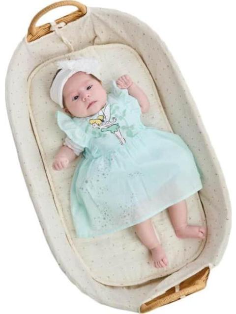 VESTIDO ESTAMPADO APLICACIONES AZUL MENTA DISNEY BABY