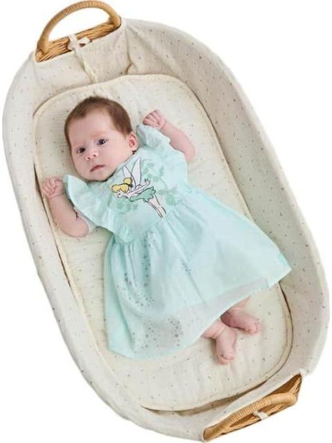 VESTIDO ESTAMPADO APLICACIONES AZUL MENTA DISNEY BABY