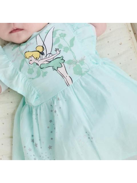 VESTIDO ESTAMPADO APLICACIONES AZUL MENTA DISNEY BABY