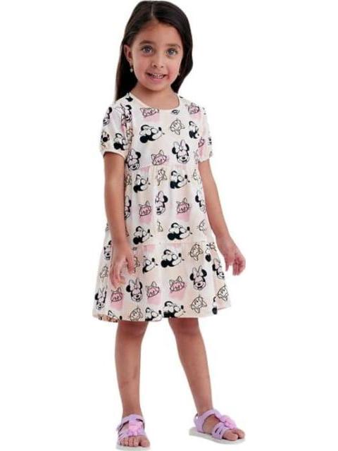 VESTIDO ESTAMPADO APLICACIONES CORAL MINNIE MOUSE