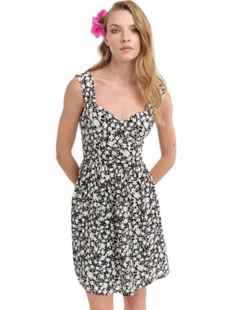 VESTIDO ESTAMPADO BLANCO/NEGRO HOLLY LAND