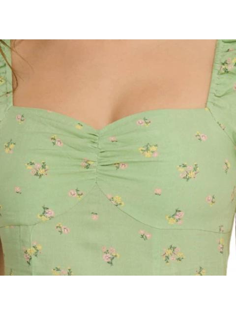 VESTIDO ESTAMPADO VERDE HOLLY LAND