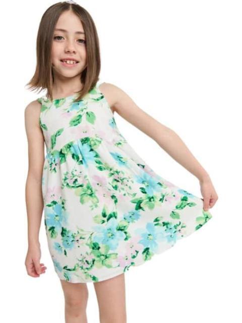 VESTIDO ESTAMPADO VERDE HOLLY LAND KIDS