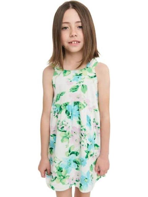 VESTIDO ESTAMPADO VERDE HOLLY LAND KIDS