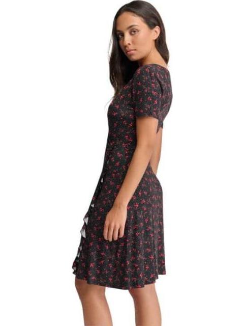 VESTIDO FLORES NEGRO HOLLY LAND