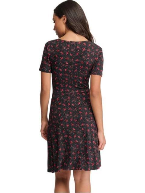 VESTIDO FLORES NEGRO HOLLY LAND
