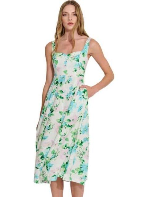 VESTIDO LARGO DE LINO FLOREADO HOLLY LAND