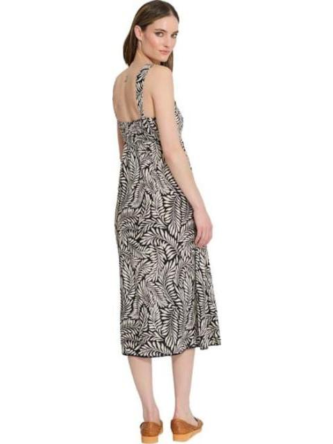 VESTIDO LARGO ESTAMPADO NEGRO HOLLY LAND