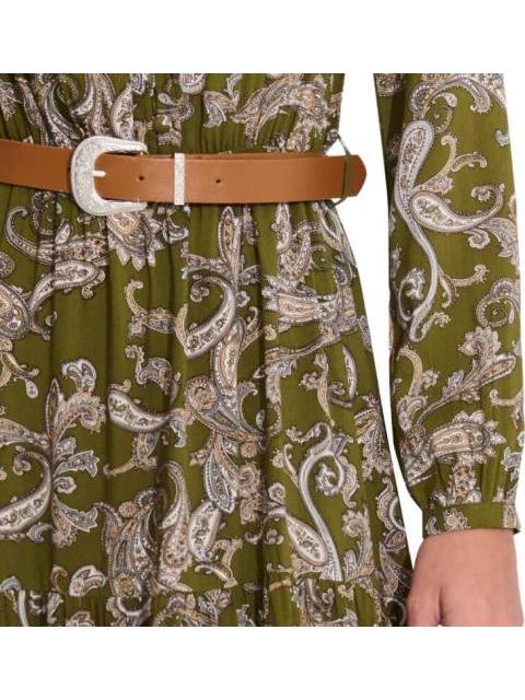 VESTIDO LARGO ESTAMPADO VERDE HOLLY LAND