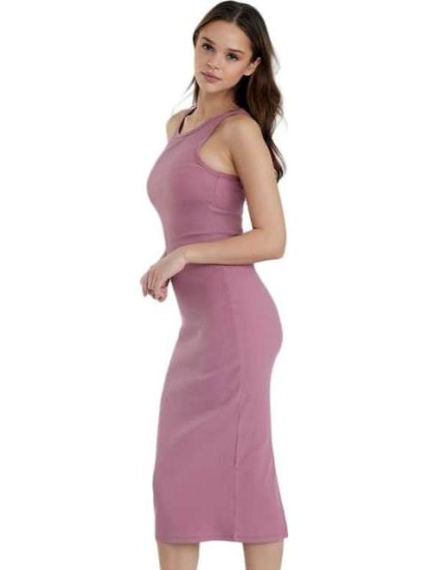 VESTIDO MIDI ACANALADO MAQUILLAJE HOLLY LAND