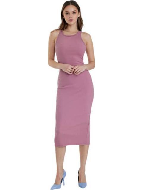 VESTIDO MIDI ACANALADO MAQUILLAJE HOLLY LAND