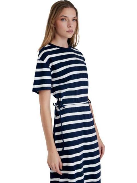 VESTIDO MIDI RAYAS BLANCO HOLLY LAND