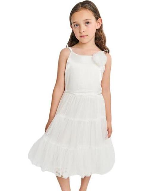 VESTIDO PLISADO BLANCO HOLLY LAND KIDS