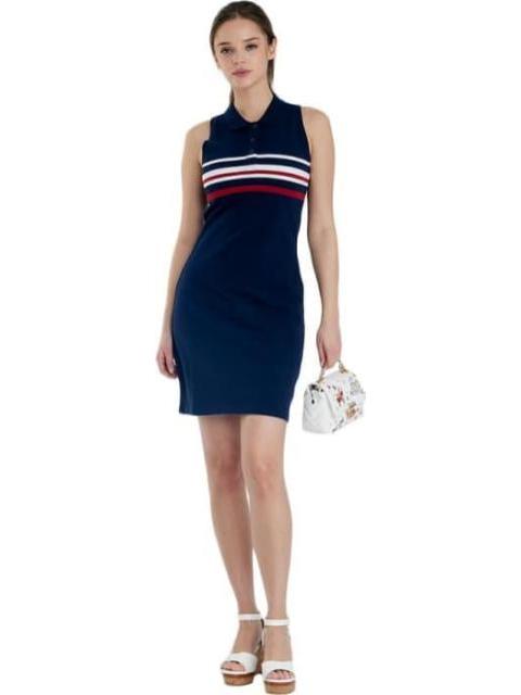 VESTIDO RAYAS AZUL MARINO HOLLY LAND