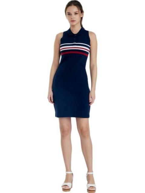 VESTIDO RAYAS AZUL MARINO HOLLY LAND