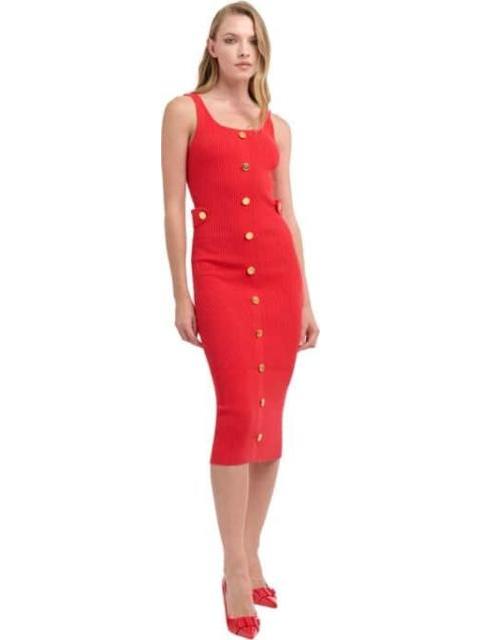 VESTIDO TEJIDO LARGO ROJO HOLLY LAND