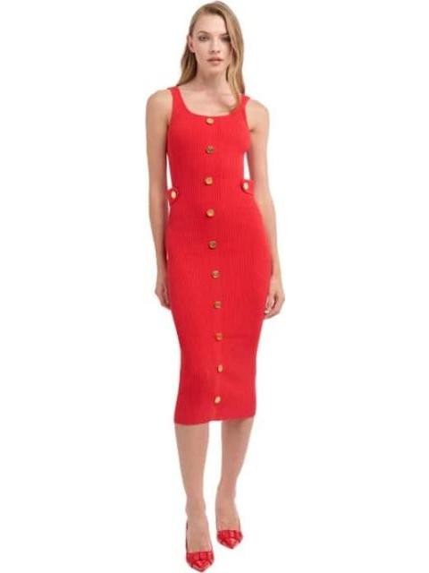 VESTIDO TEJIDO LARGO ROJO HOLLY LAND