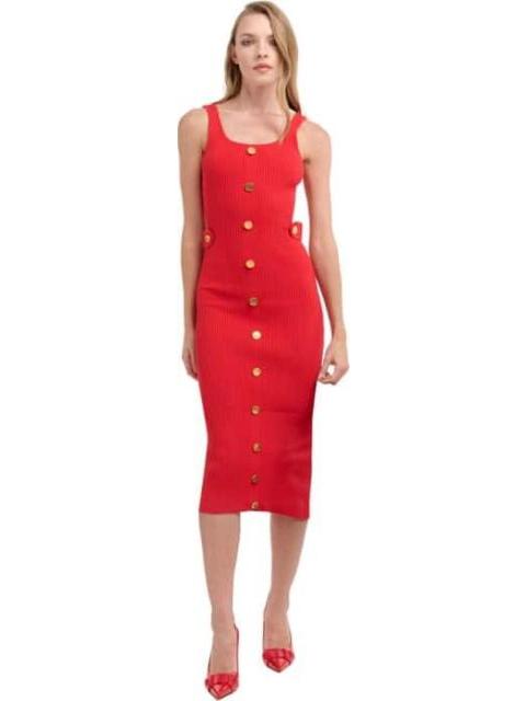 VESTIDO TEJIDO LARGO ROJO HOLLY LAND
