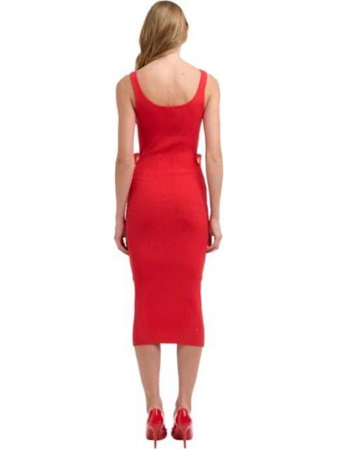 VESTIDO TEJIDO LARGO ROJO HOLLY LAND
