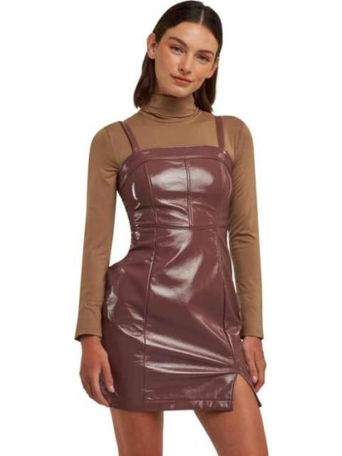 VESTIDO EFECTO PIEL ROSA HOLLY LAND
