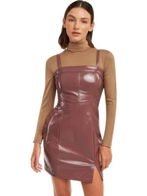 VESTIDO EFECTO PIEL ROSA HOLLY LAND