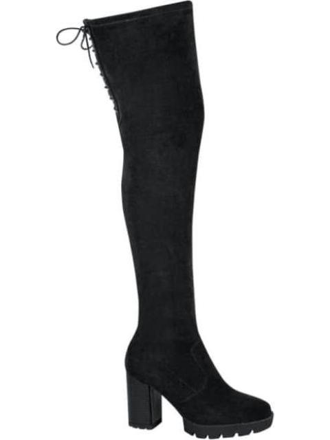 Belinda Botas Largas Negras Con Tacon Price Shoes Botas Largas De