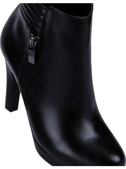 BOTA PU TACON ALTO NEGRO YAELI