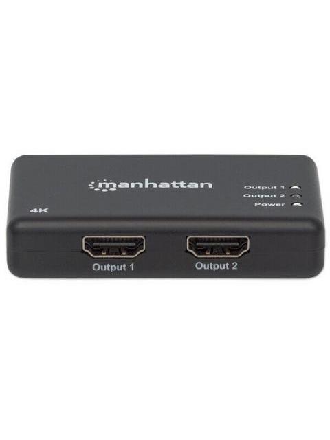 MANHATTAN DIVISOR DE VIDEO HDMI 2X HDMI NEGRO