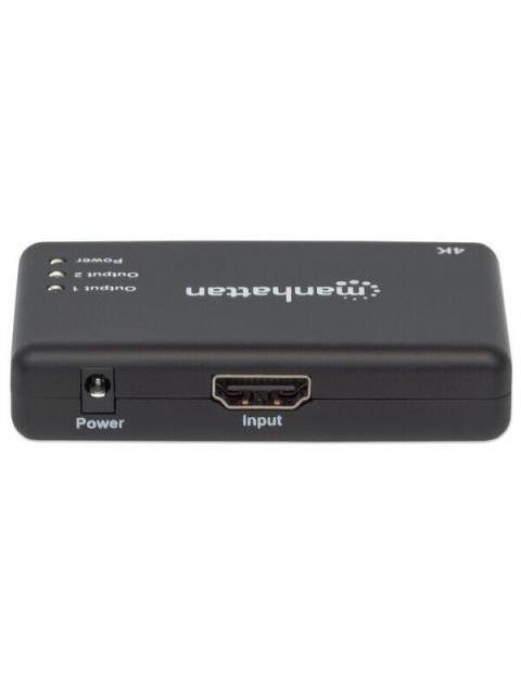 MANHATTAN DIVISOR DE VIDEO HDMI 2X HDMI NEGRO