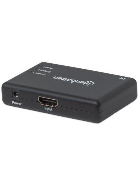MANHATTAN DIVISOR DE VIDEO HDMI 2X HDMI NEGRO
