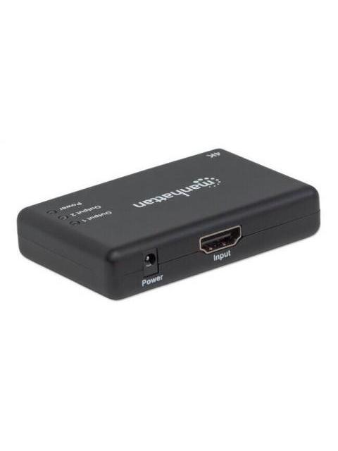 MANHATTAN DIVISOR DE VIDEO HDMI 2X HDMI NEGRO