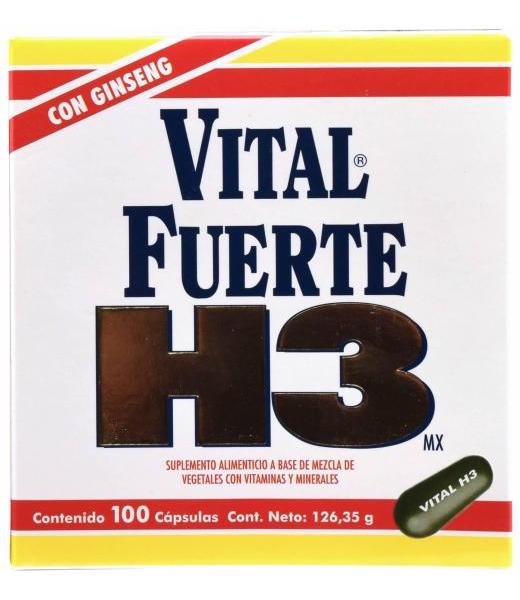 VITAL FUERTE H3 MX 100 CAP VITAL FUERTE