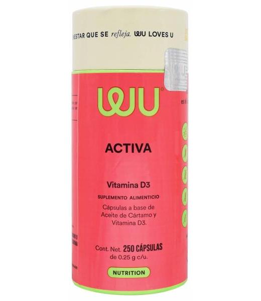 VITAMINA D3 250 CAP WU NUTRITION