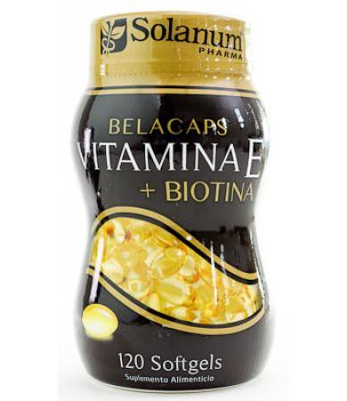 VITAMINA E CON BIOTINA 120 CAP SOLANUM BELACAPS