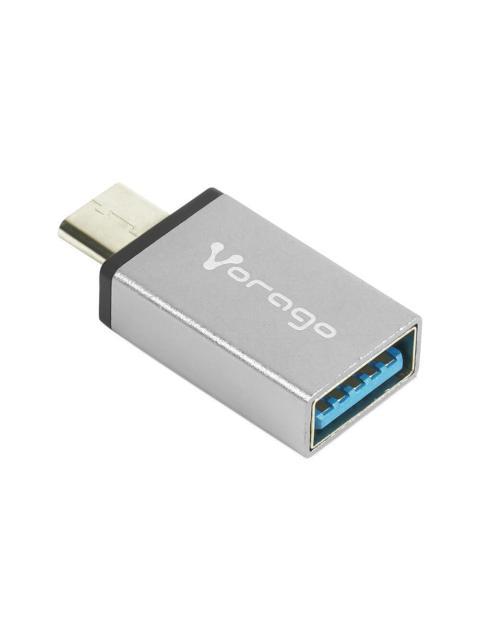 VORAGO ADAPTADOR USB-C MACHO - USB 3.0 HEMBRA GRIS