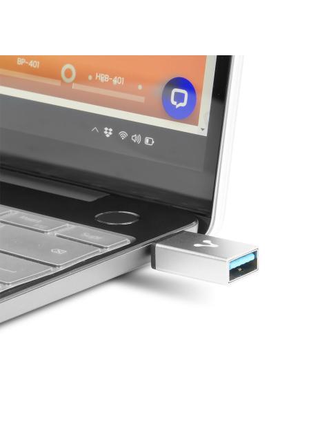 VORAGO ADAPTADOR USB-C MACHO - USB 3.0 HEMBRA GRIS
