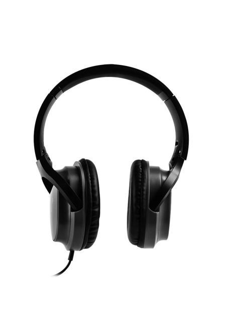 VORAGO AUDIFONOS CON MICROFONO HP-301 ALAMBRICO 1.2 METROS 3.5MM NEGRO