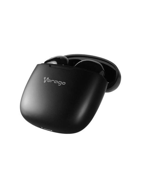 VORAGO AUDIFONOS INTRAURICULARES CON MICROFONO ESB-305 INALAMBRICO BLUETOOTH USB-C NEGRO