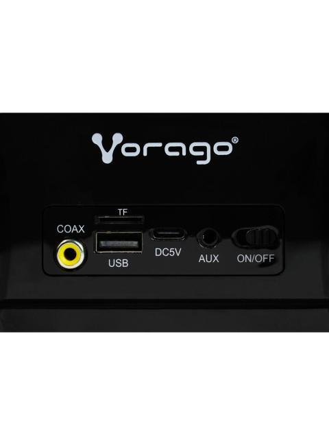 VORAGO BARRA DE SONIDO BSP-450 BLUETOOTH ALAMBRICO-INALAMBRICO 10W RMS USB NEGRO