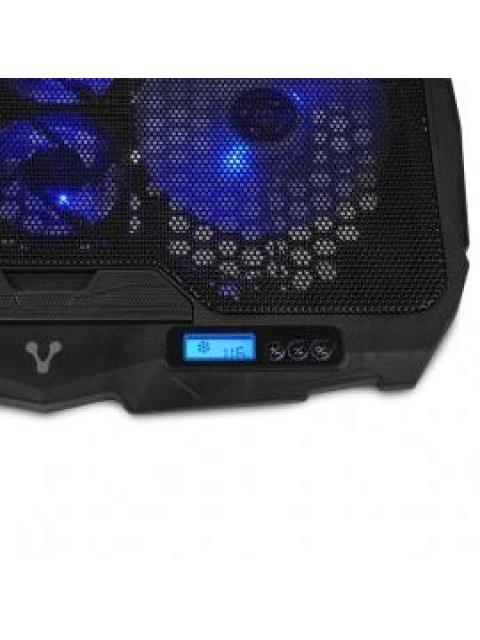 VORAGO BASE ENFRIADORA CP-301 PARA LAPTOP 17 4 VENTILADORES NEGRO