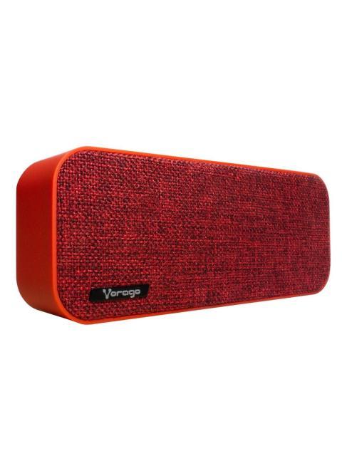 VORAGO BOCINA PORTATIL BSP-150 BLUETOOTH ALAMBRICO-INALAMBRICO 2.0 CANALES 6W RMS USB ROJO