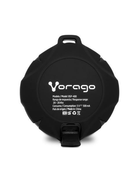 VORAGO BOCINA PORTATIL BSP-400 BLUETOOTH INALAMBRICO 5W RMS NEGRO - RESISTENTE AL AGUA