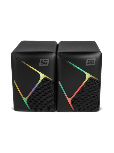 VORAGO BOCINA PORTATIL SPK-108 ALAMBRICO 2.0 CANALES 6W RMS NEGRO