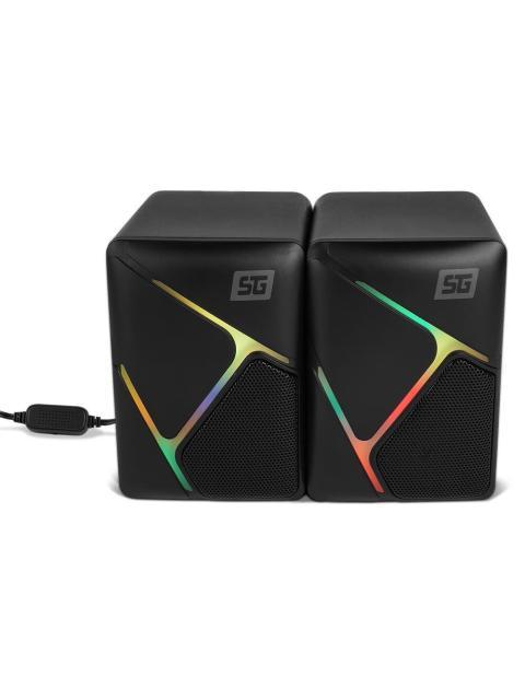 VORAGO BOCINA PORTATIL SPK-108 ALAMBRICO 2.0 CANALES 6W RMS NEGRO