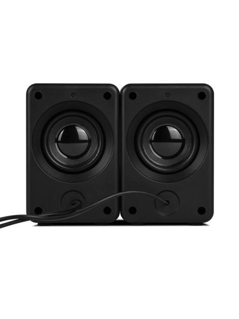 VORAGO BOCINA PORTATIL SPK-108 ALAMBRICO 2.0 CANALES 6W RMS NEGRO