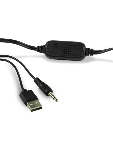 VORAGO BOCINA PORTATIL SPK-108 ALAMBRICO 2.0 CANALES 6W RMS NEGRO